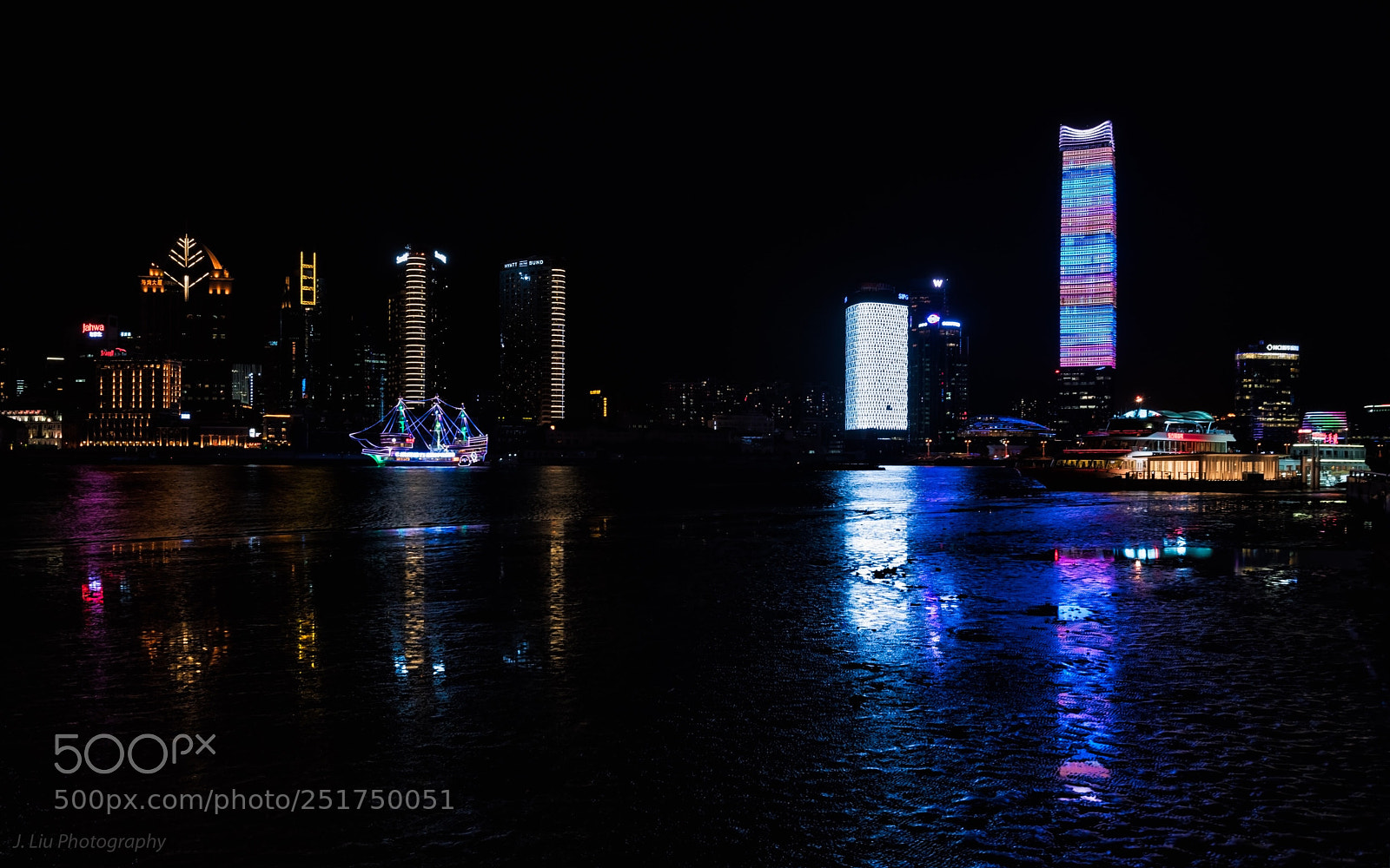 Sony a7R II sample photo. Shanghai - night view photography