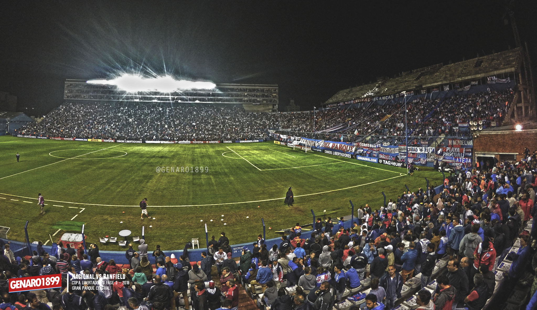 GoPro HERO4 Silver sample photo. Nacional vs banfield / copa libertadores 2018 • gran parque central photography