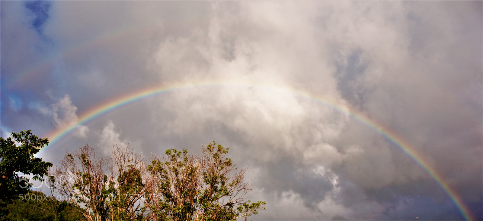 Sony a6000 sample photo. Rainbow from my house photography