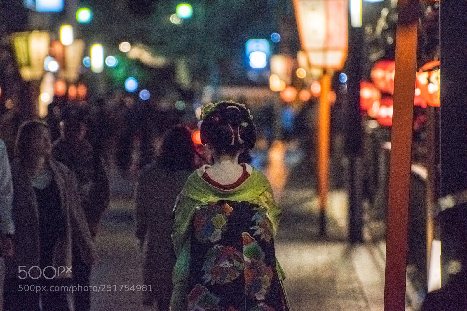 Pentax K-3 sample photo. Gion street at night photography