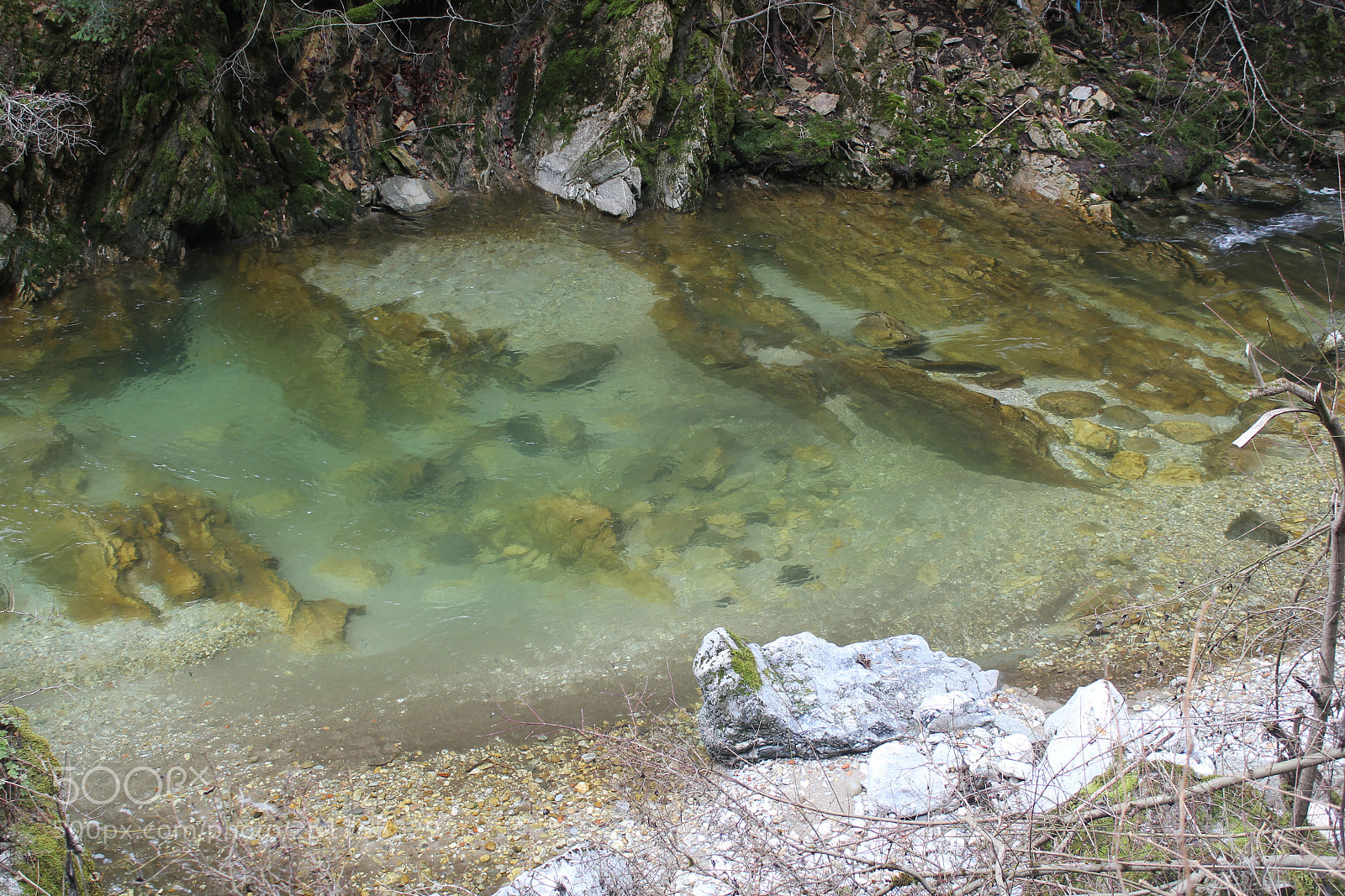 Canon EF-S 18-55mm F3.5-5.6 IS sample photo. Mountain river photography