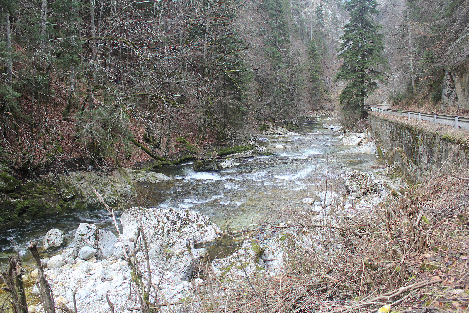 Canon EF-S 18-55mm F3.5-5.6 IS sample photo. Mountain river photography
