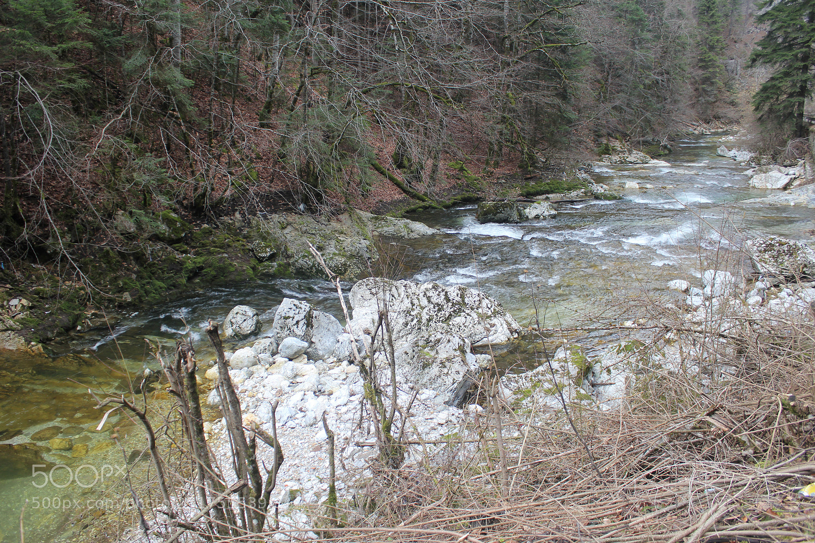 Canon EF-S 18-55mm F3.5-5.6 IS sample photo. Mountain river photography