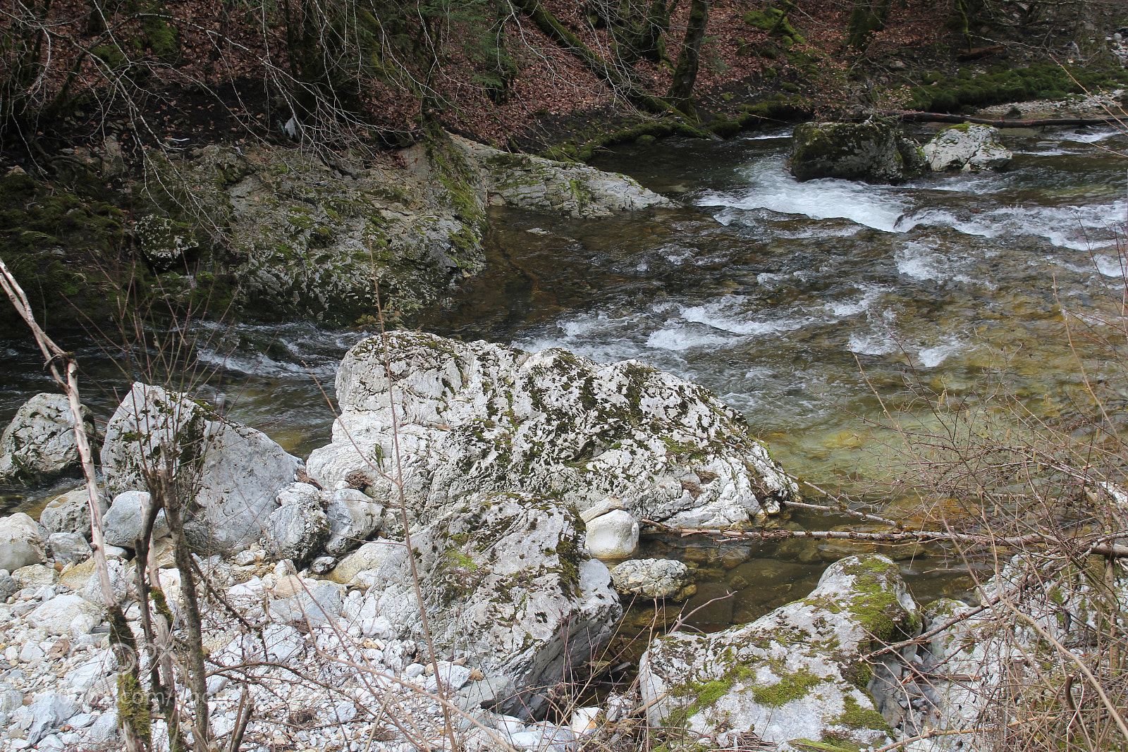 Canon EF-S 18-55mm F3.5-5.6 IS sample photo. Mountain river photography