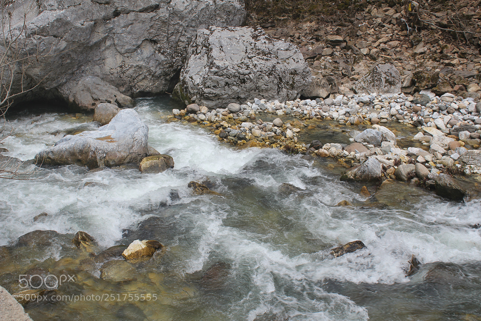 Canon EF-S 18-55mm F3.5-5.6 IS sample photo. Mountain river photography