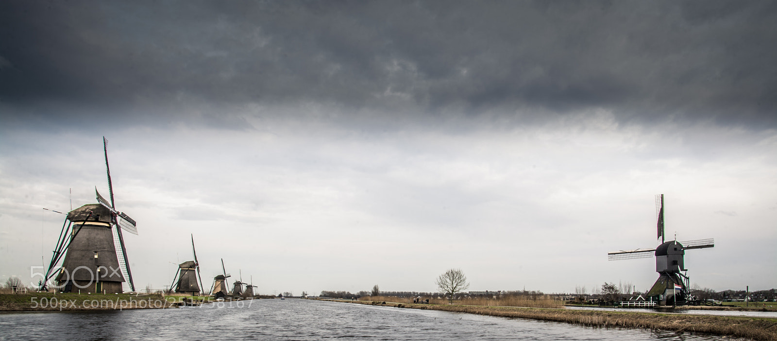 Nikon D7100 sample photo. Kinderdijk: horizon photography