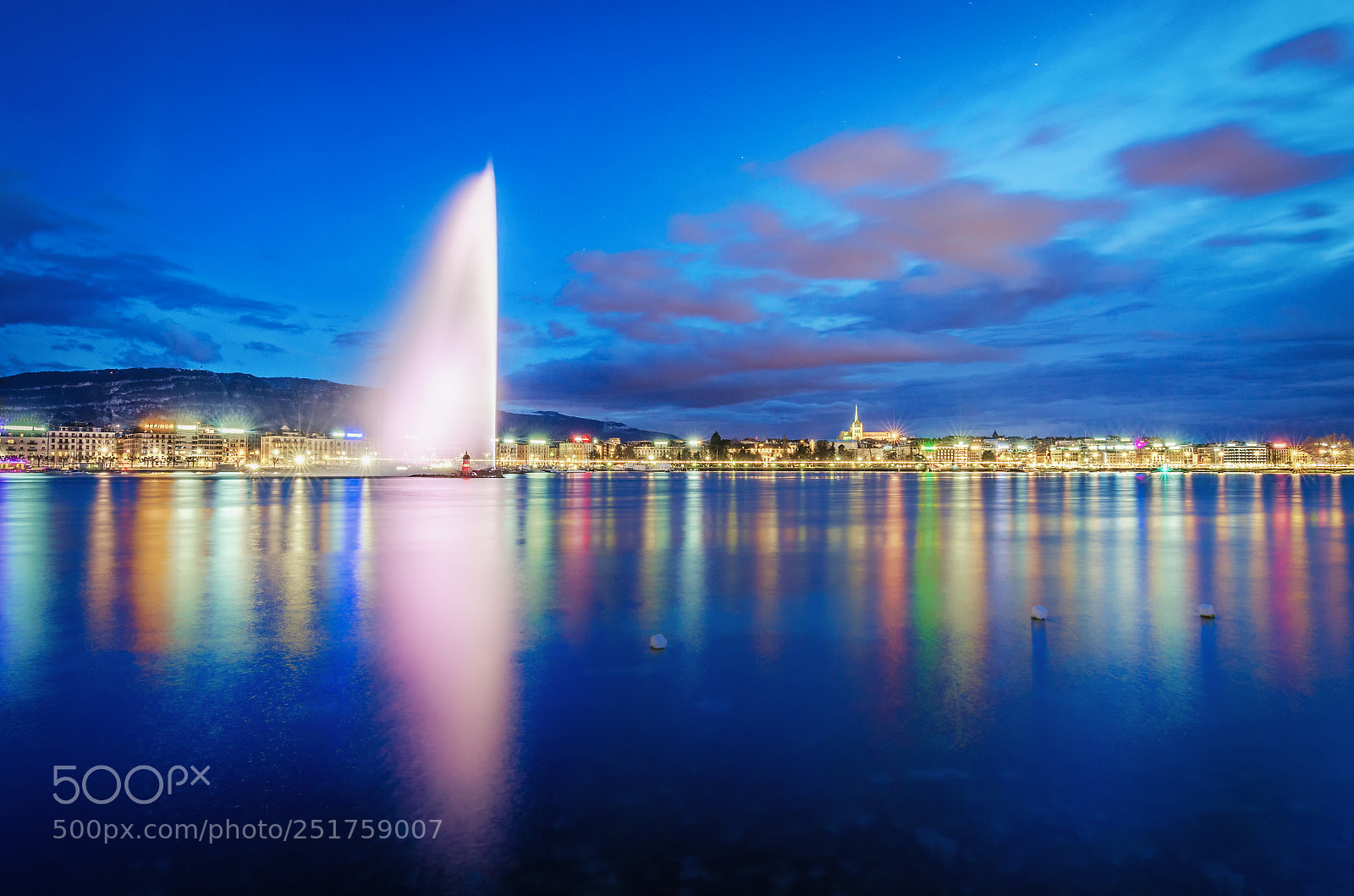 Nikon D7000 sample photo. Geneva after dark photography