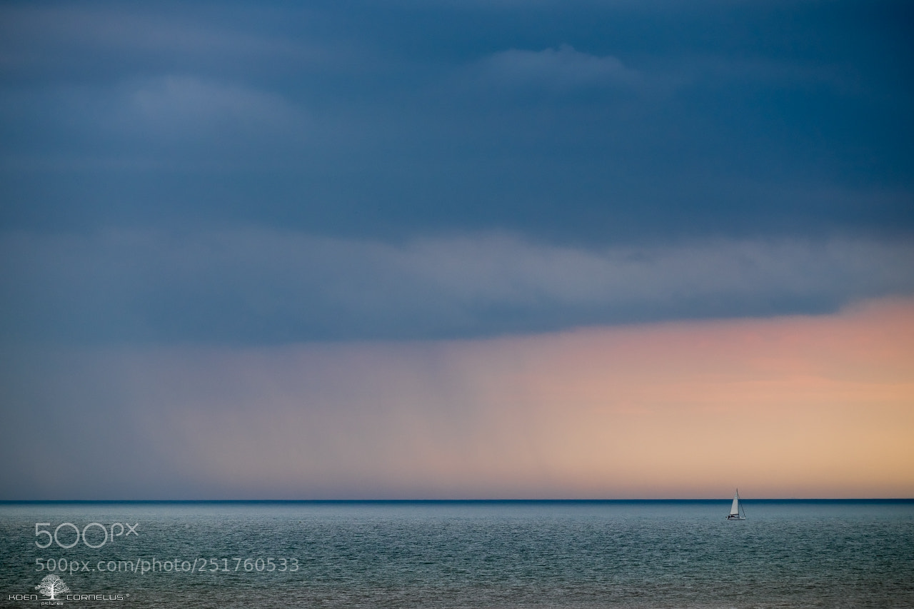 Fujifilm X-T1 sample photo. All alone at sea photography