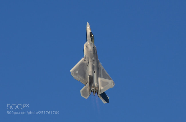 Nikon D7000 sample photo. F-22 raptor photography