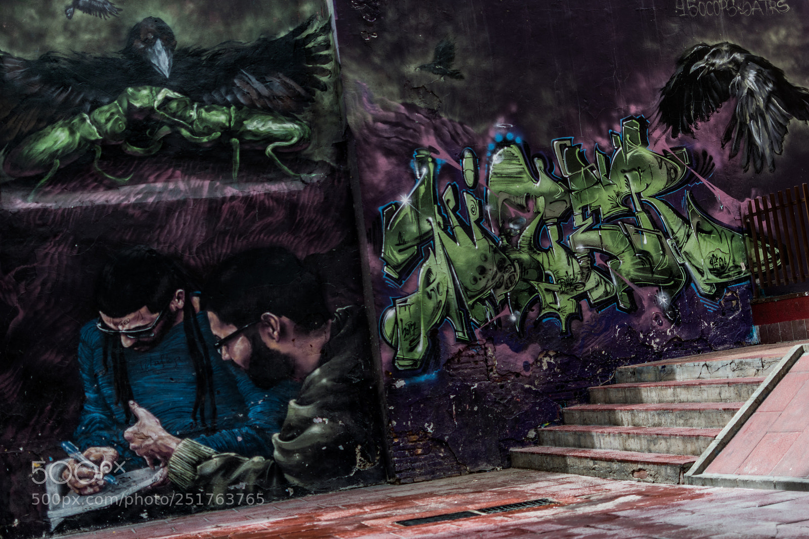 Nikon D5300 sample photo. Dark street art photography