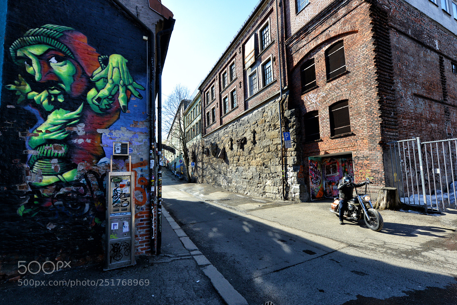 Nikon D800 sample photo. Harley davidson and graffiti photography