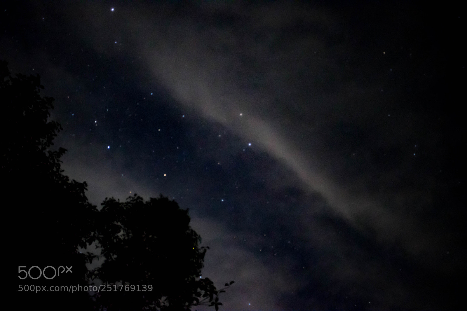 Canon EOS 750D (EOS Rebel T6i / EOS Kiss X8i) sample photo. Cloudy stars photography