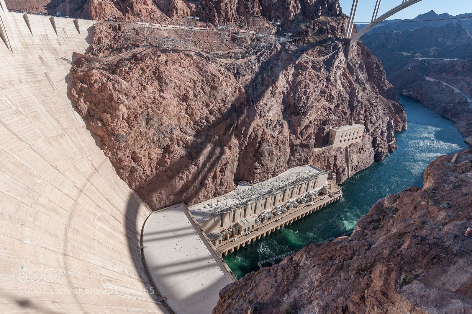 Nikon D5000 sample photo. Hoover dam photography