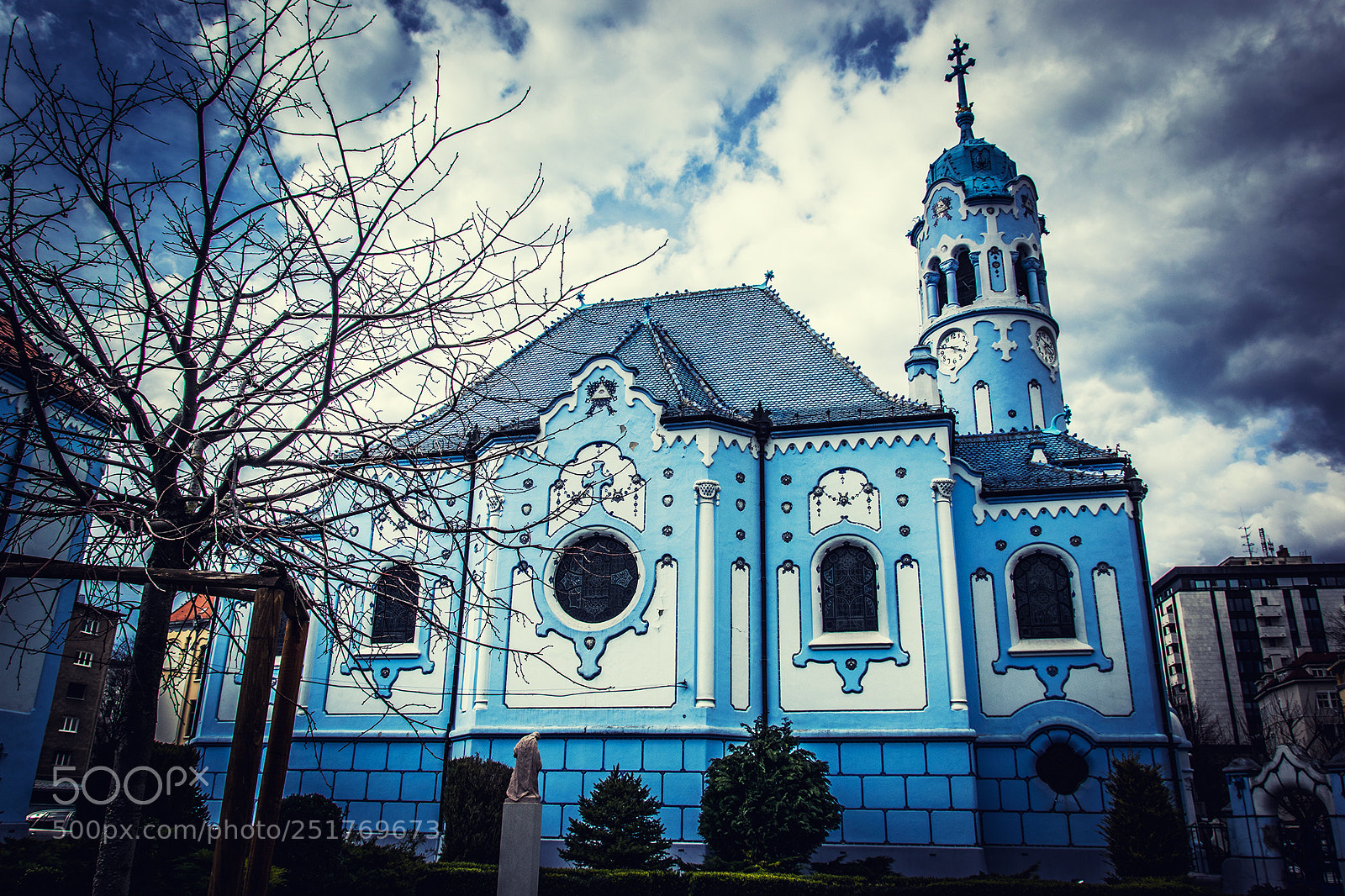 Nikon D5300 sample photo. Blue church photography
