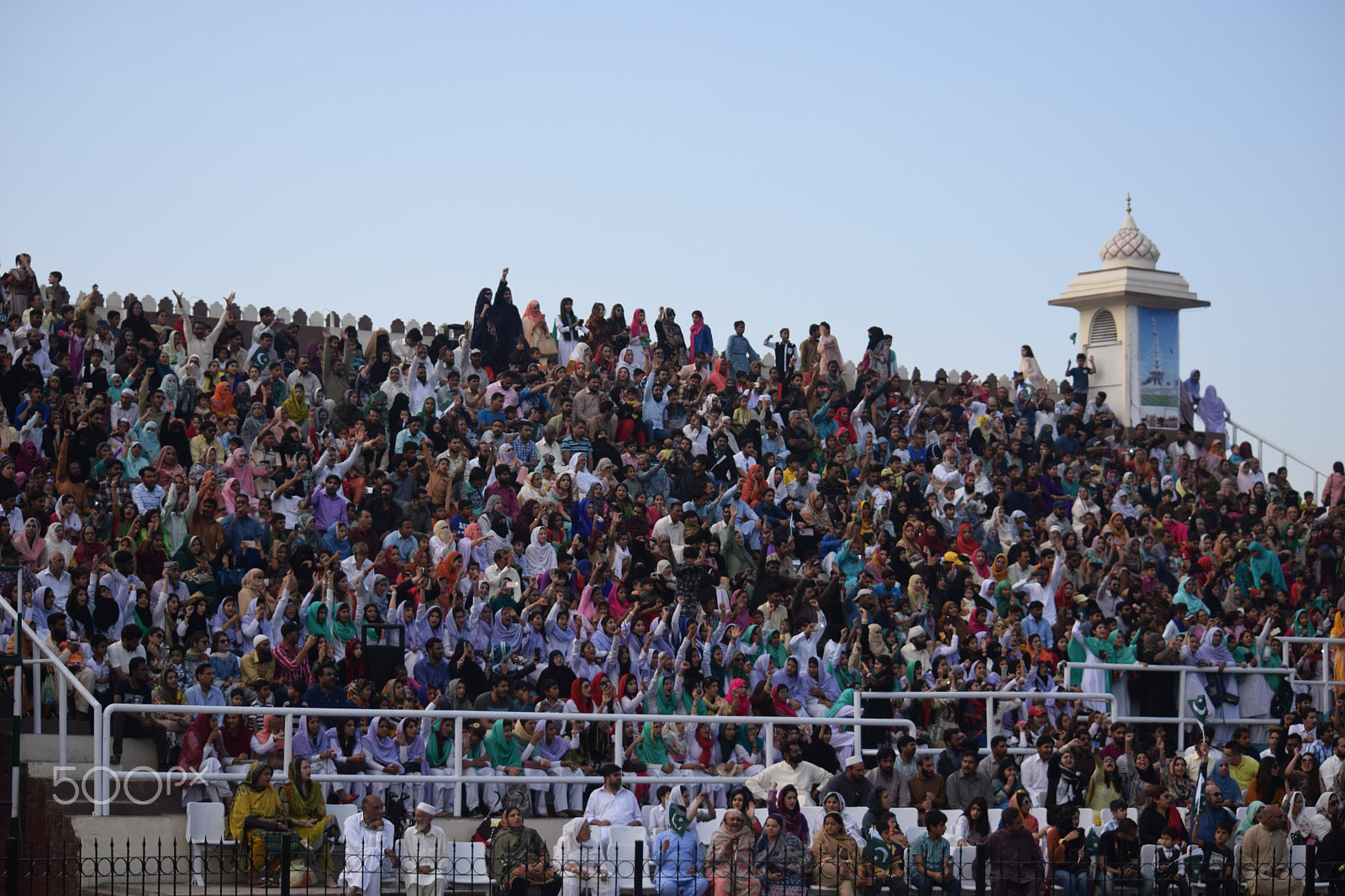 Nikon D5300 sample photo. Crowd at wagah border photography
