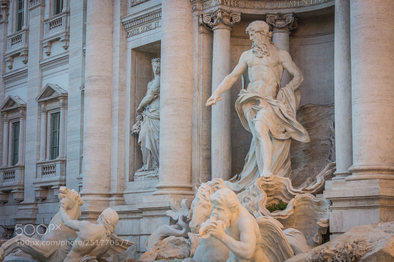 Nikon D5200 sample photo. Statues of trevi fountain photography
