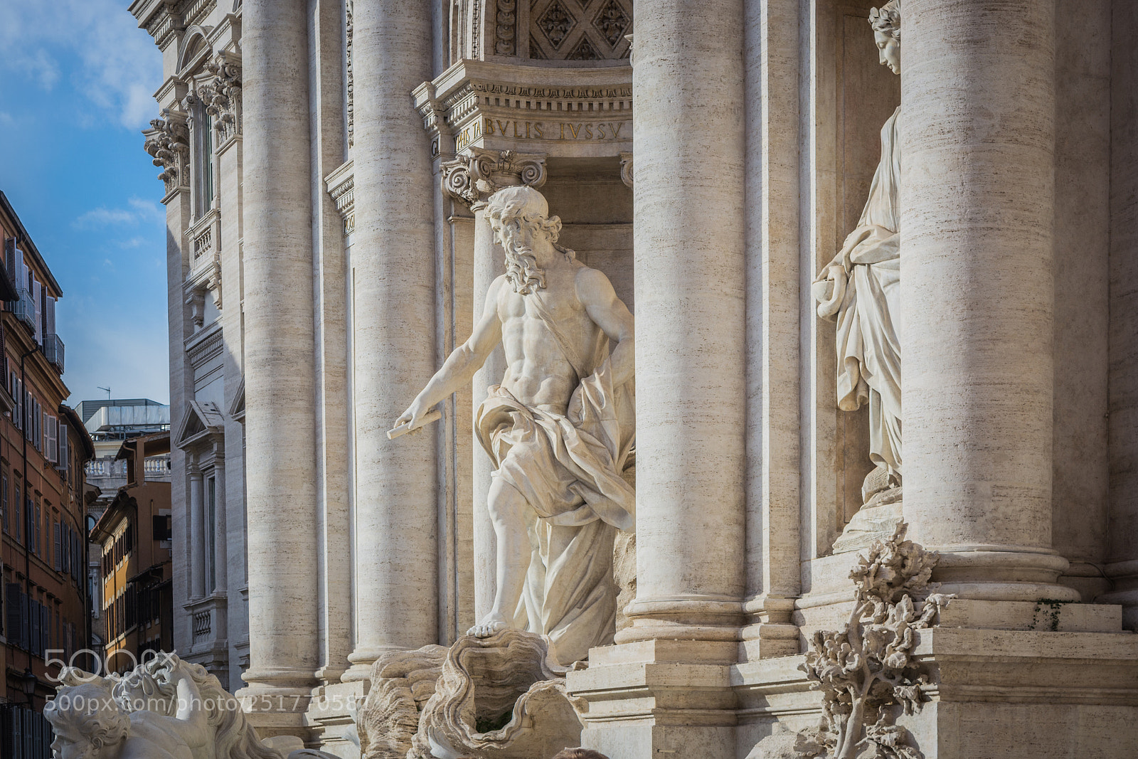 Nikon D5200 sample photo. Statues of trevi fountain photography