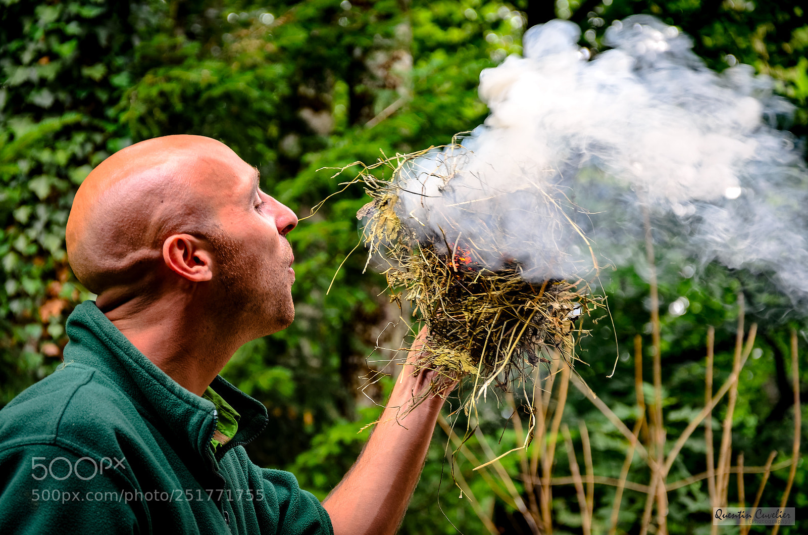Nikon D7000 sample photo. Making fire old school photography