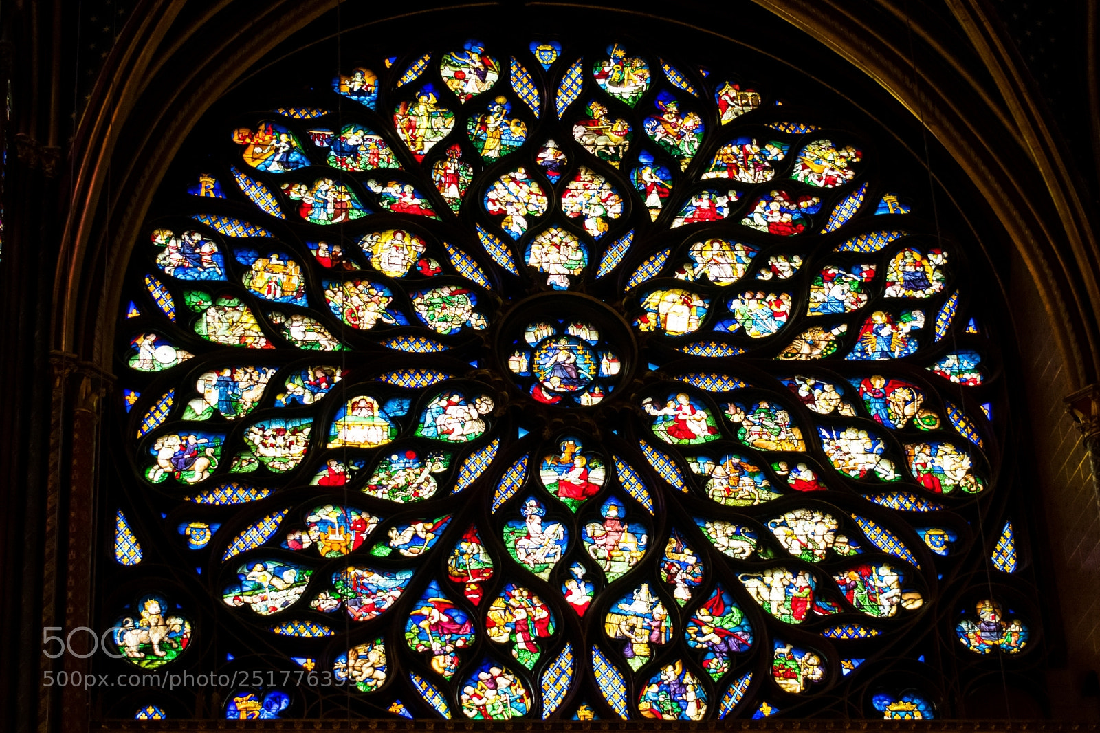 Nikon D3400 sample photo. Stained glass of notre photography