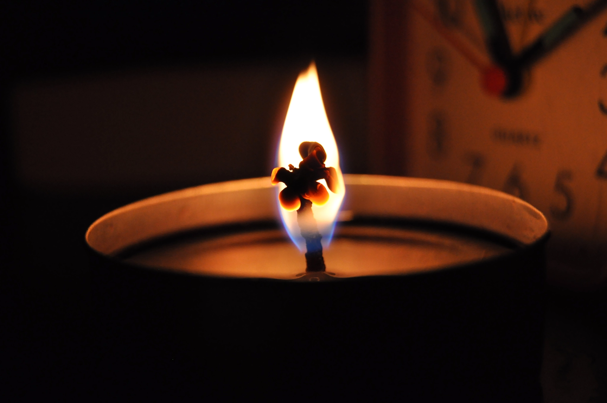 Nikon D5000 sample photo. Candle and time photography