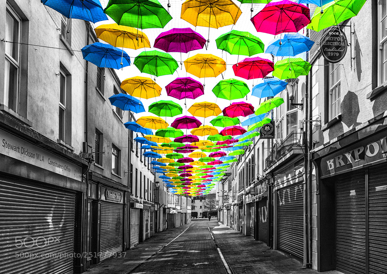 Nikon D7100 sample photo. West street umbrellas photography