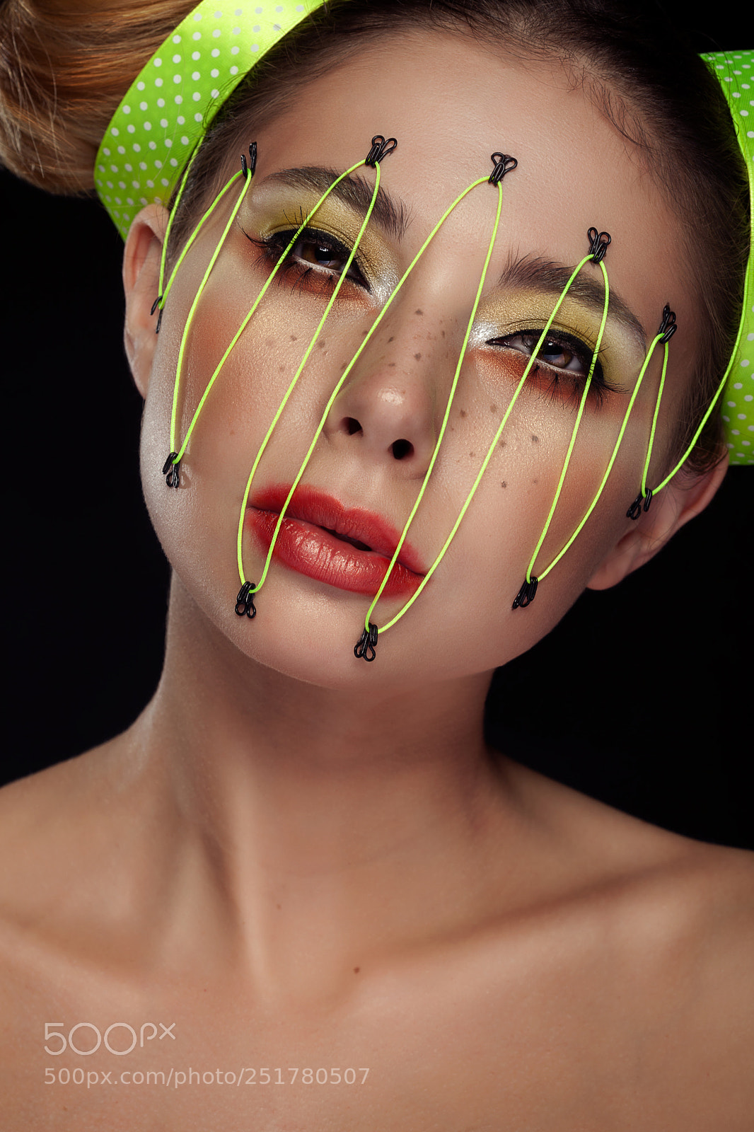 Canon EOS 5D Mark II sample photo. Woman in conceptual make photography