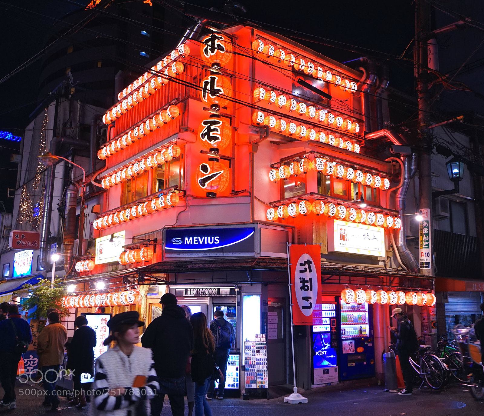 Sony a7R sample photo. Dontonbori night photography