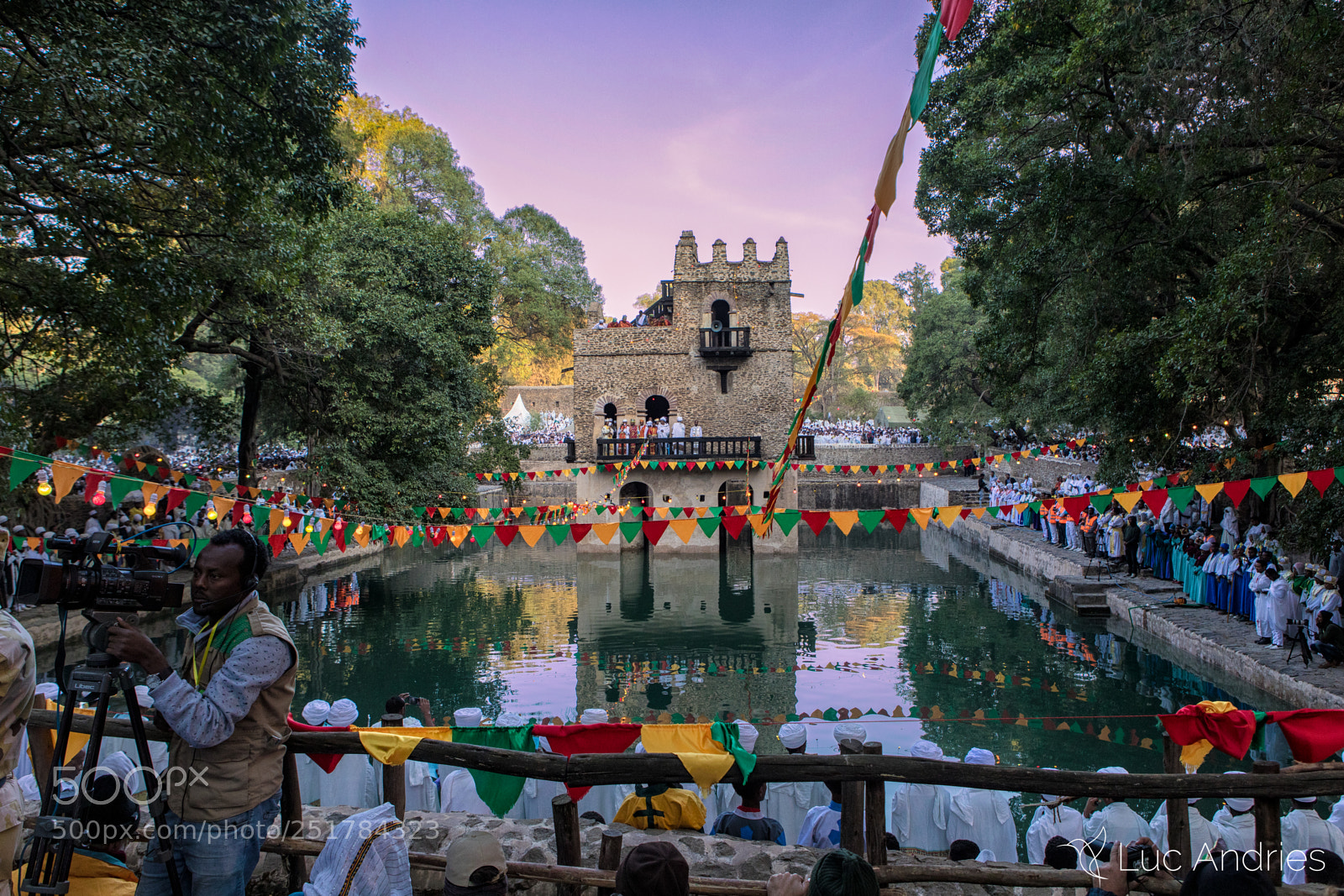 Canon EOS 5D Mark IV sample photo. Timkat ceremony in fasilides photography