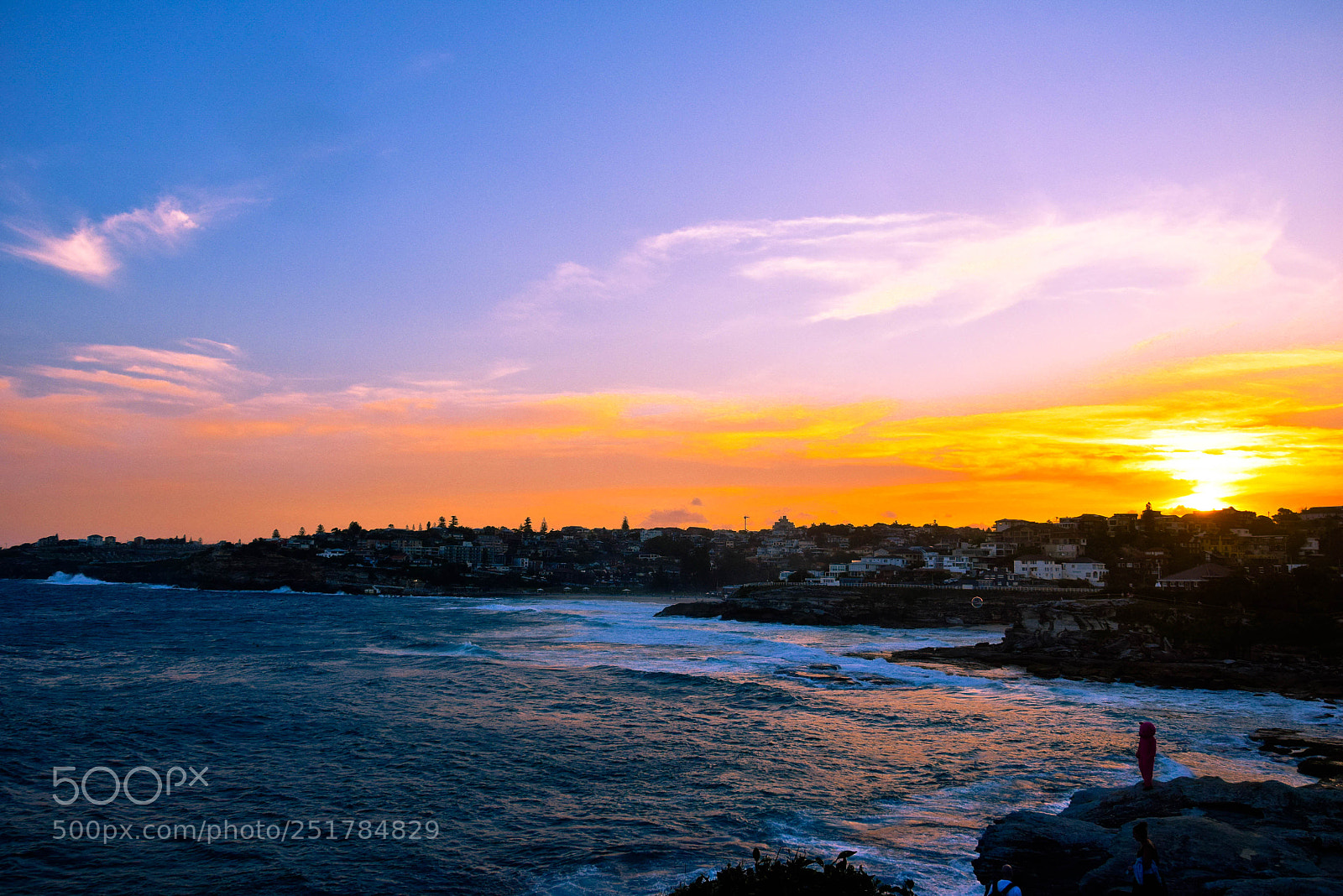 Nikon D3300 sample photo. Sunset at bondi bronte photography