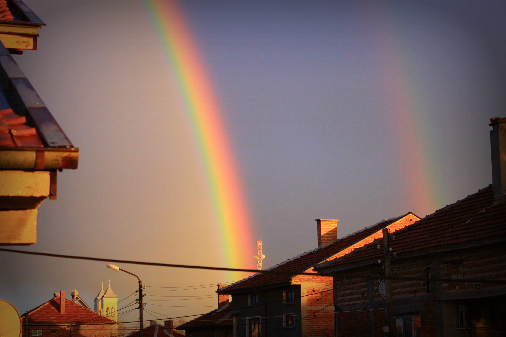 Canon EOS 500D (EOS Rebel T1i / EOS Kiss X3) sample photo. Double rainbow photography