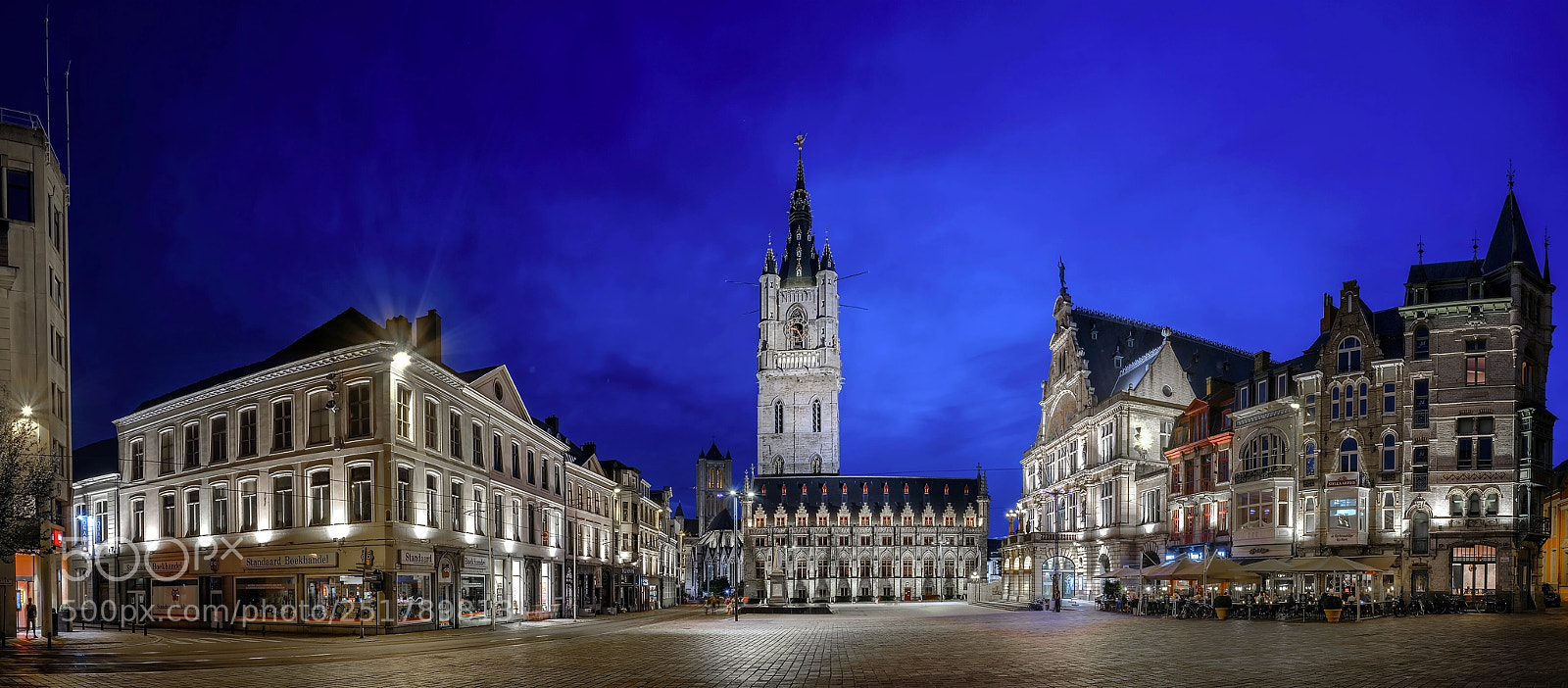 Fujifilm X-T2 sample photo. Ghent at blue hour photography