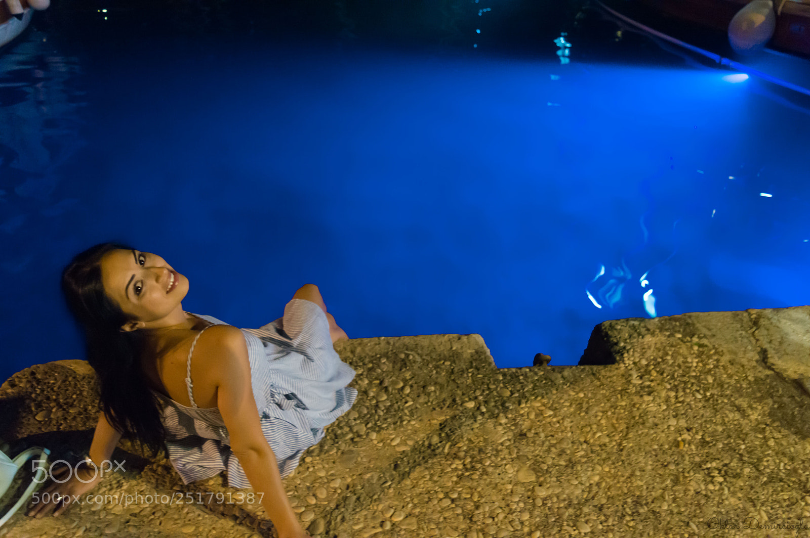 Nikon D3200 sample photo. Seaside night photography