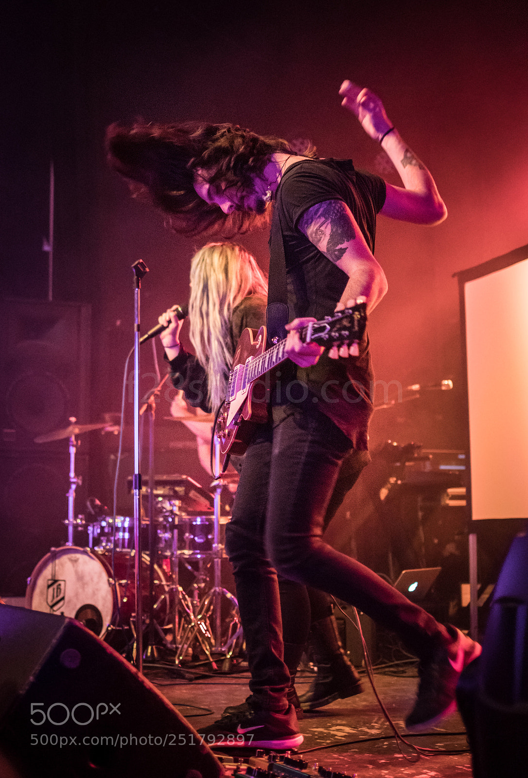Nikon D500 sample photo. Guitarist of rock photography