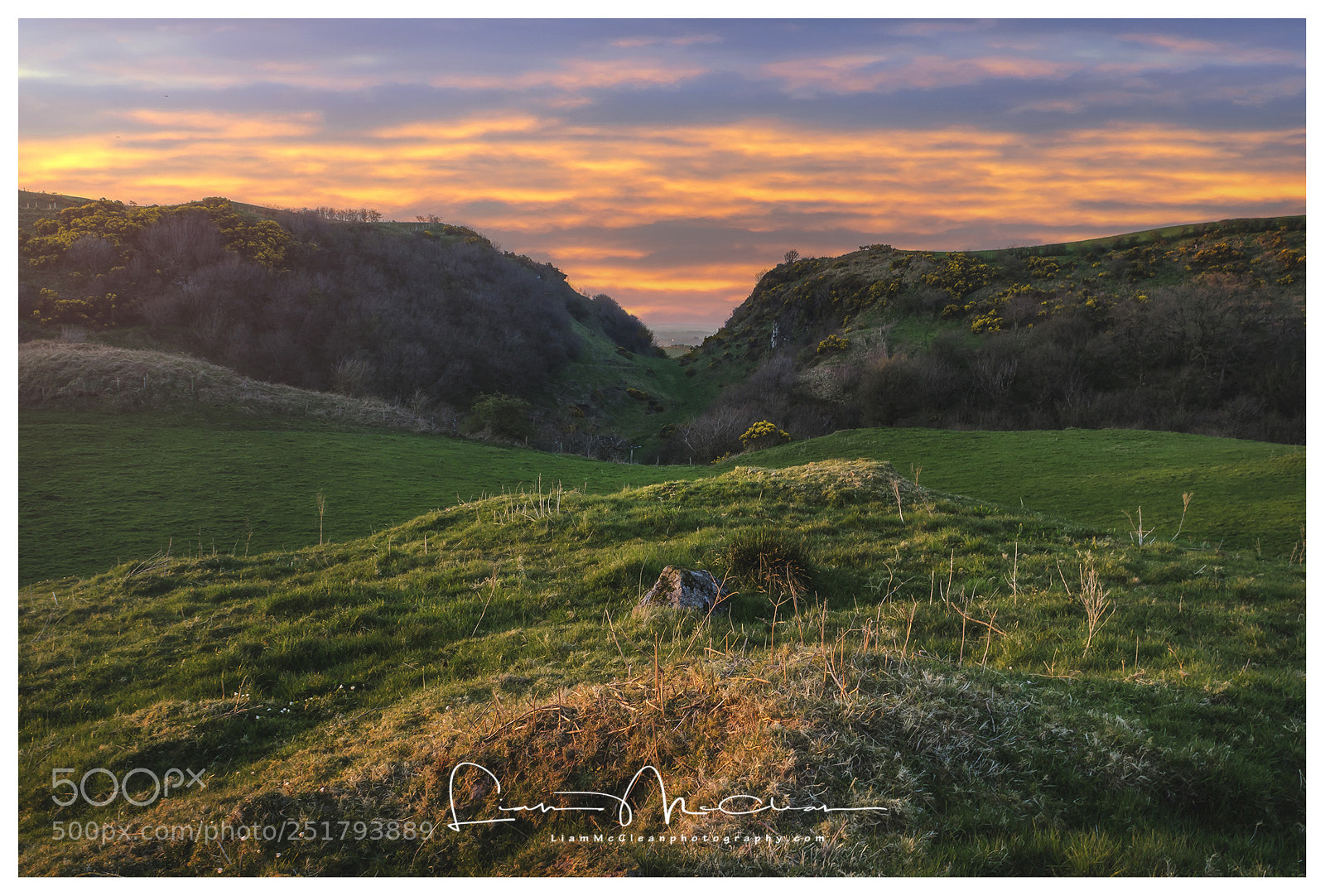 Nikon D7000 sample photo. Bernish glen sunset photography
