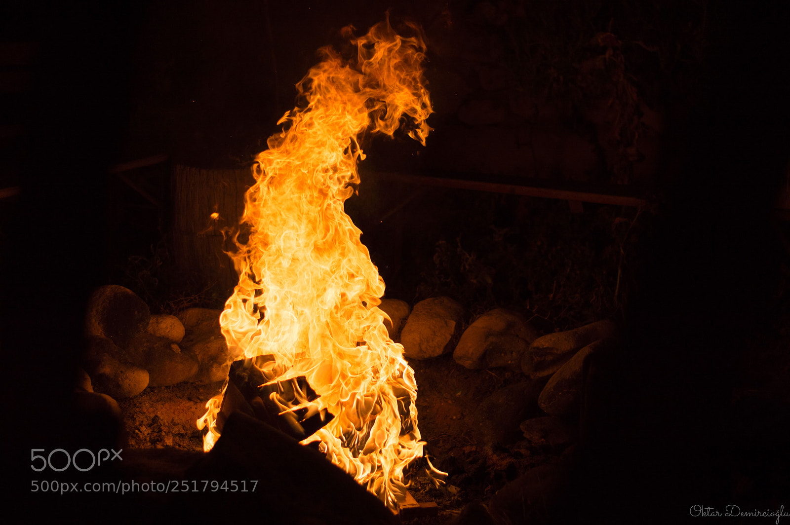 Nikon D3200 sample photo. Camping fire photography