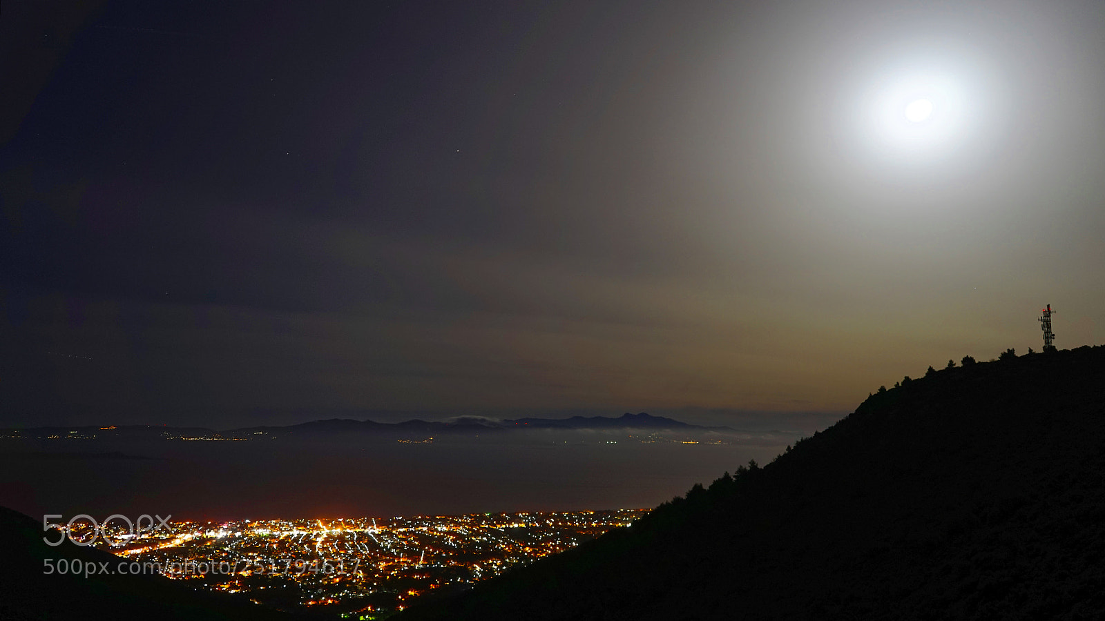 Sony a7 sample photo. Full moon by the photography
