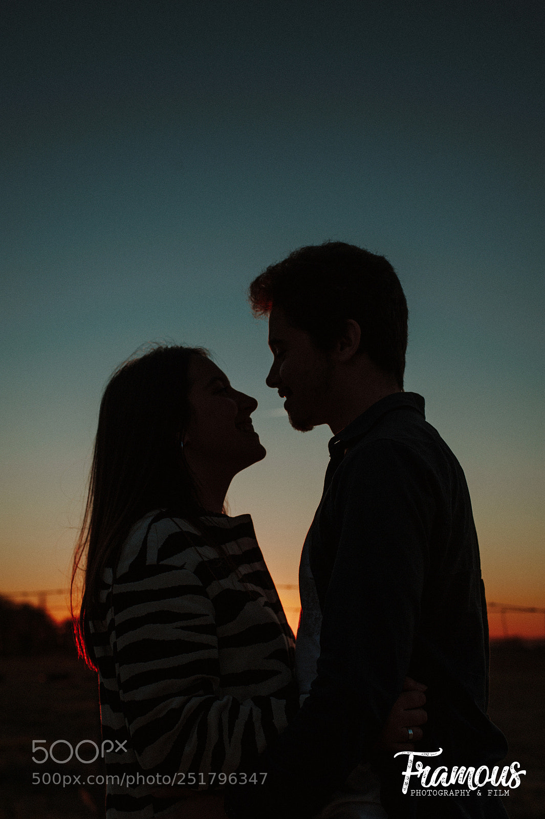 Nikon D700 sample photo. Silhouette love photography