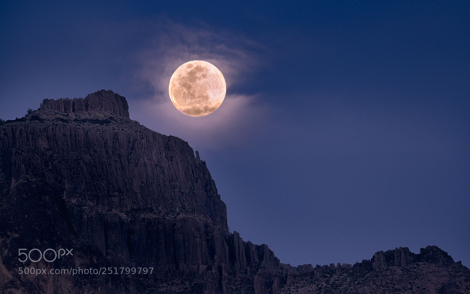 Canon EOS 7D sample photo. Superstition super moon photography