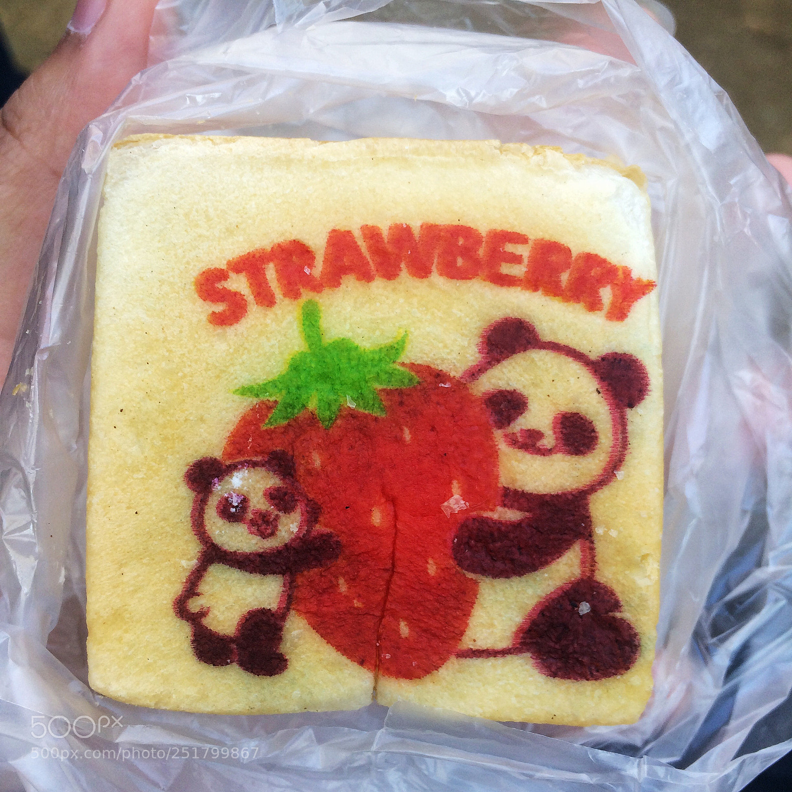 Apple iPhone 5s sample photo. Strawberry cube bread in photography