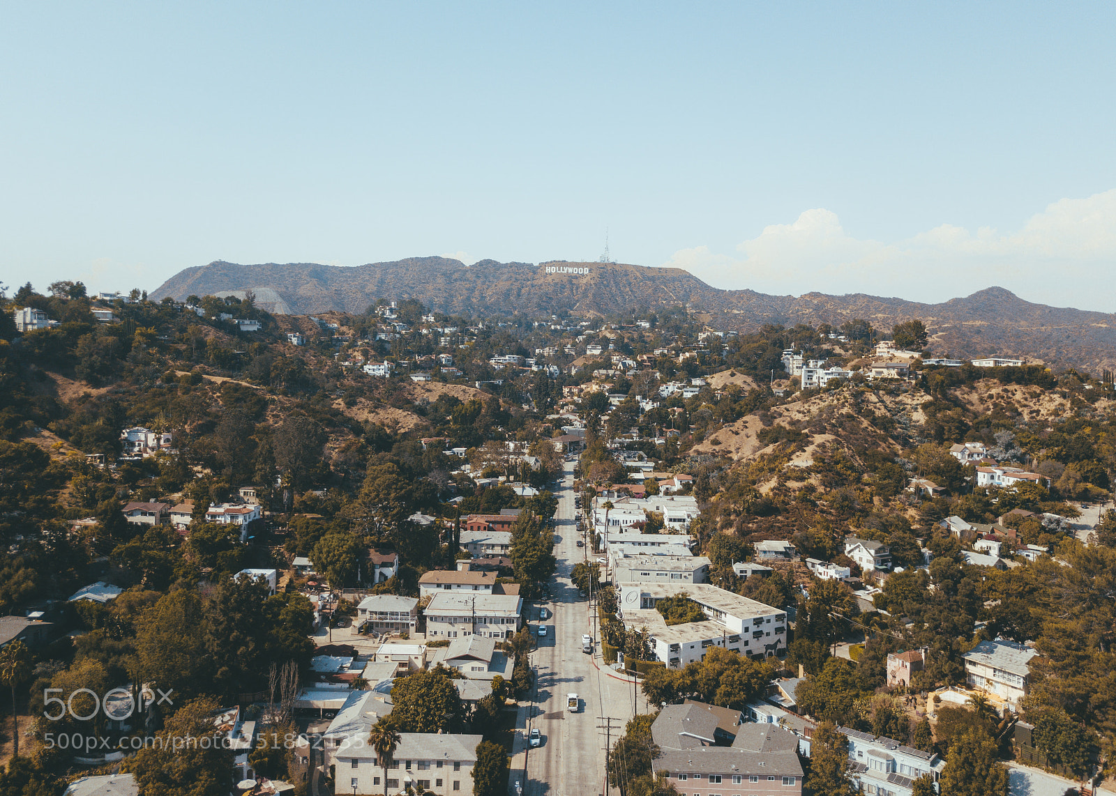 DJI FC220 sample photo. Hollywood sign district in photography