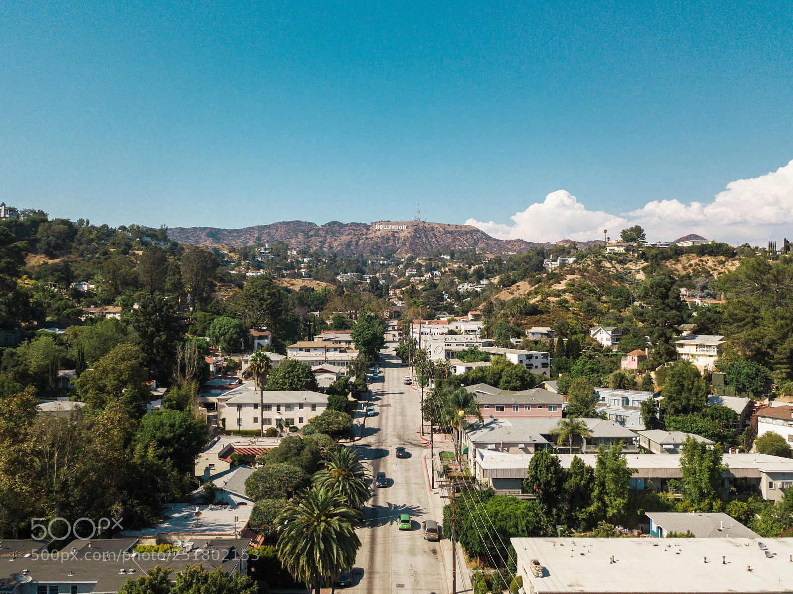 DJI FC220 sample photo. Hollywood sign district in photography