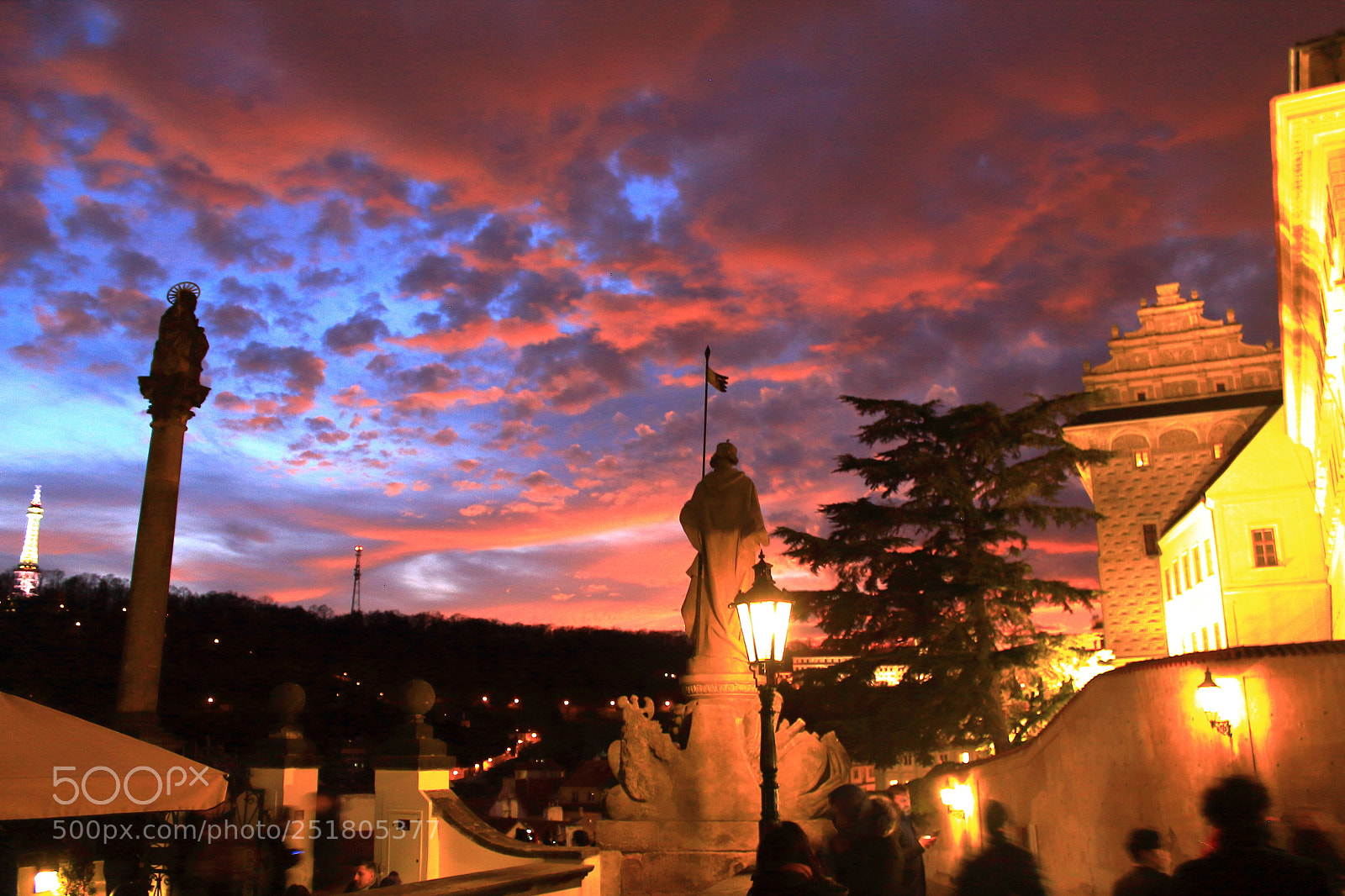 Canon EOS 1100D (EOS Rebel T3 / EOS Kiss X50) sample photo. Sunset in prague photography