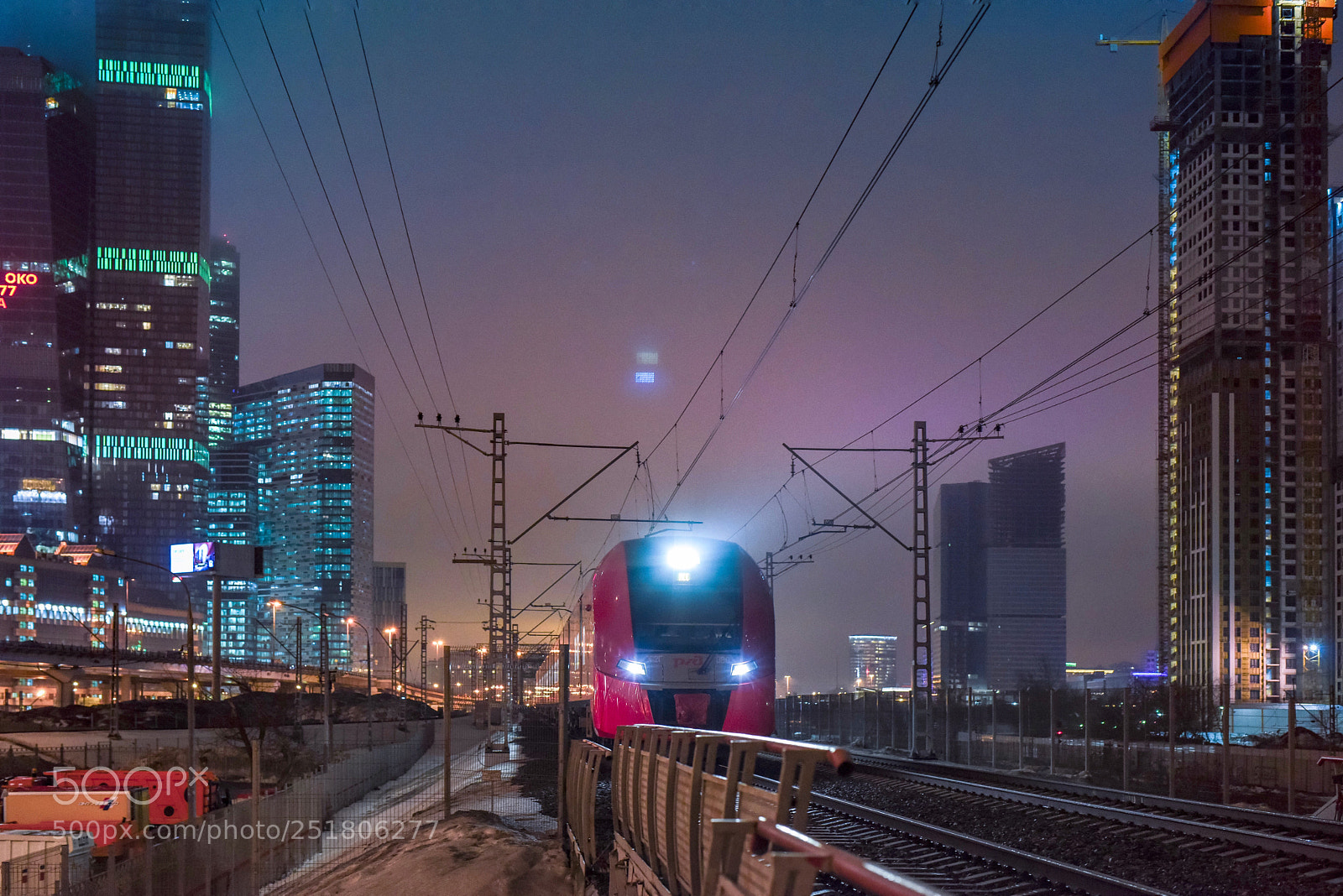 Nikon D810 sample photo. Night train ii photography
