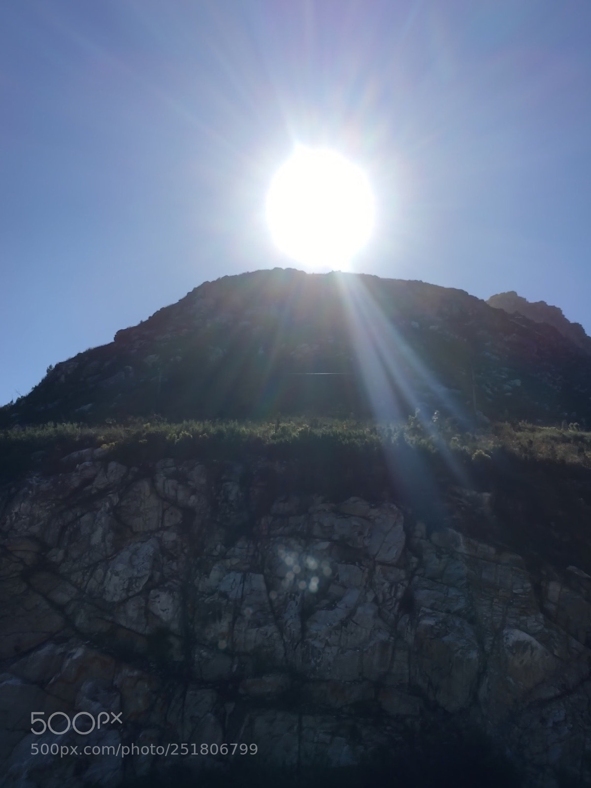 Apple iPhone 6s sample photo. Sun over mountain photography