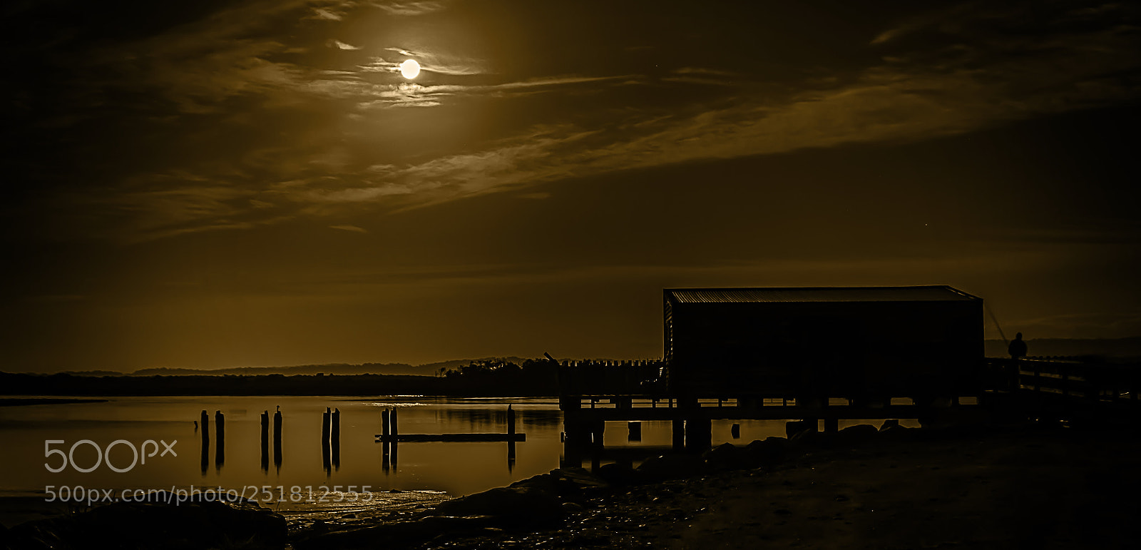 Nikon D7000 sample photo. Shack in the moonlight photography