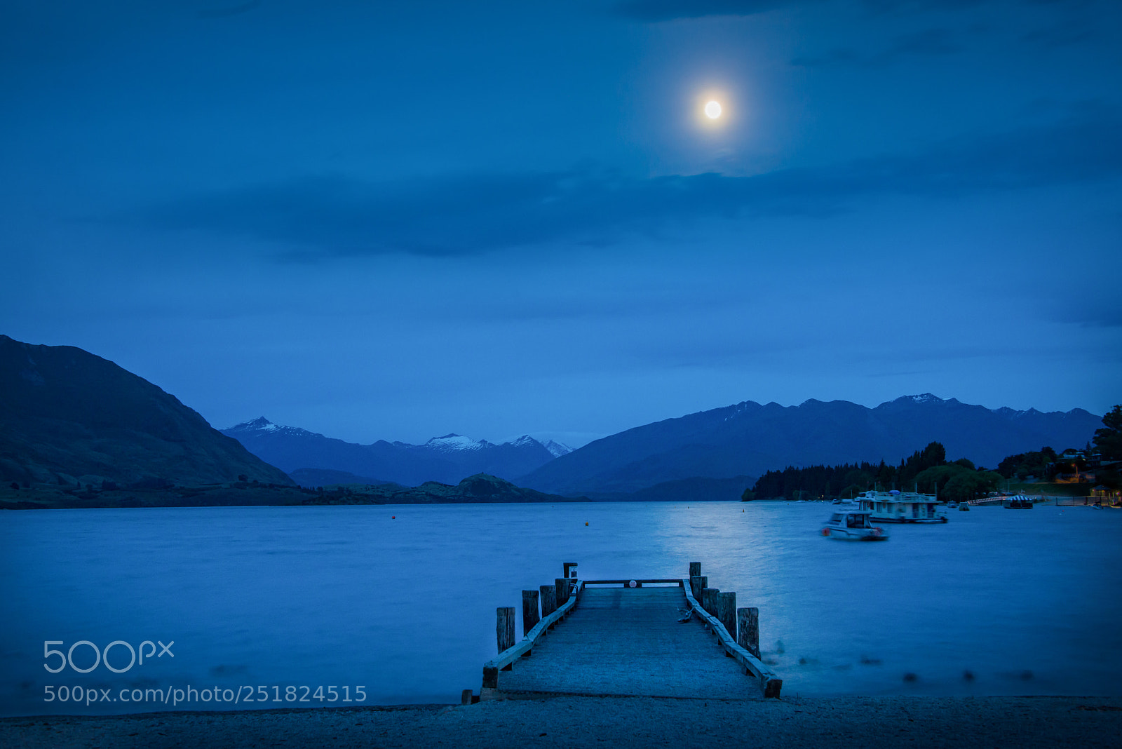 Nikon D800 sample photo. Moon light at lake photography