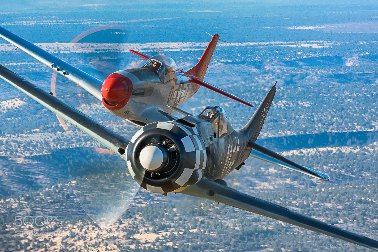 Nikon D810 sample photo. Flugwerk fw-190 p-51d mustang photography