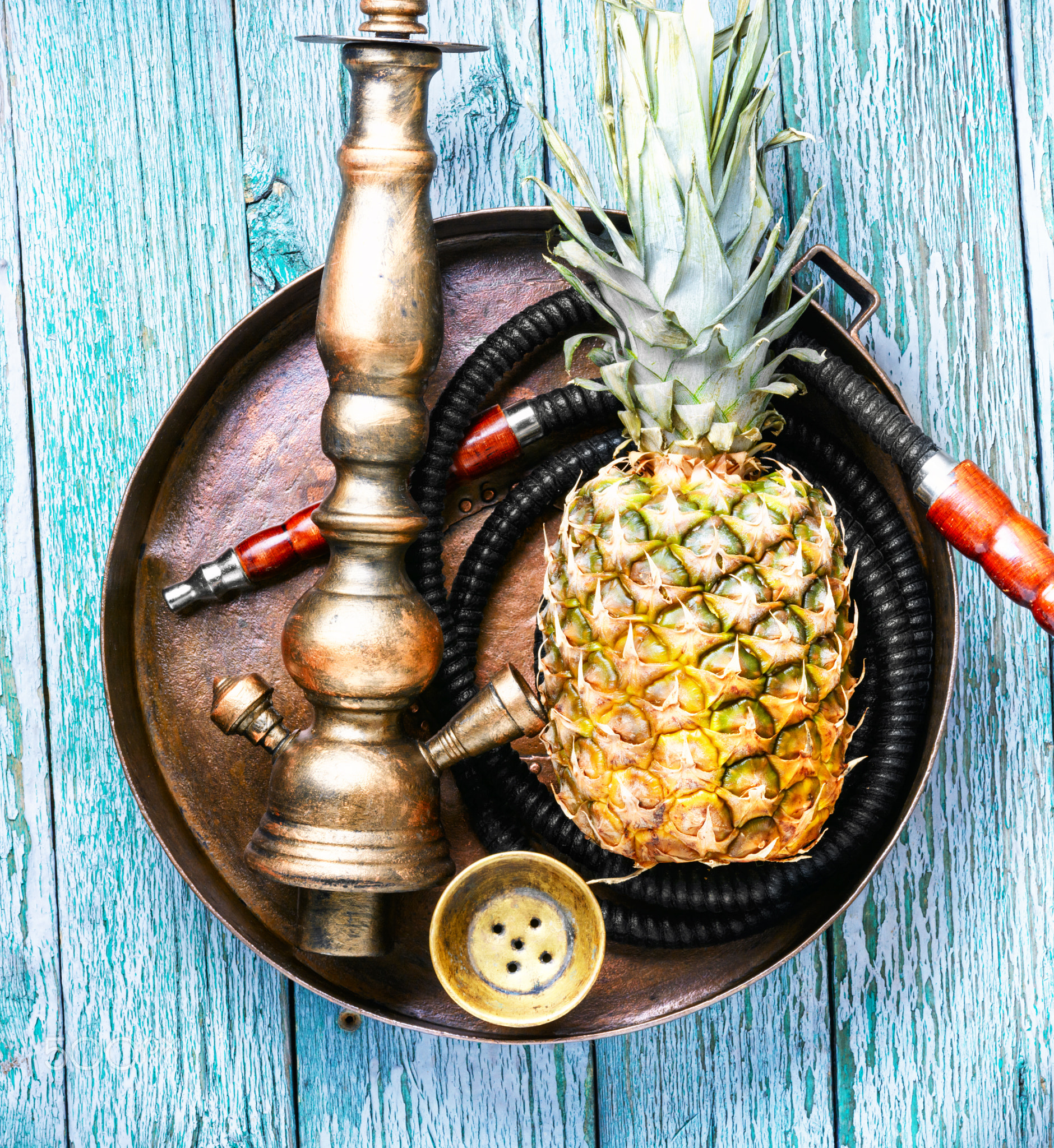 Stylish pineapple shisha