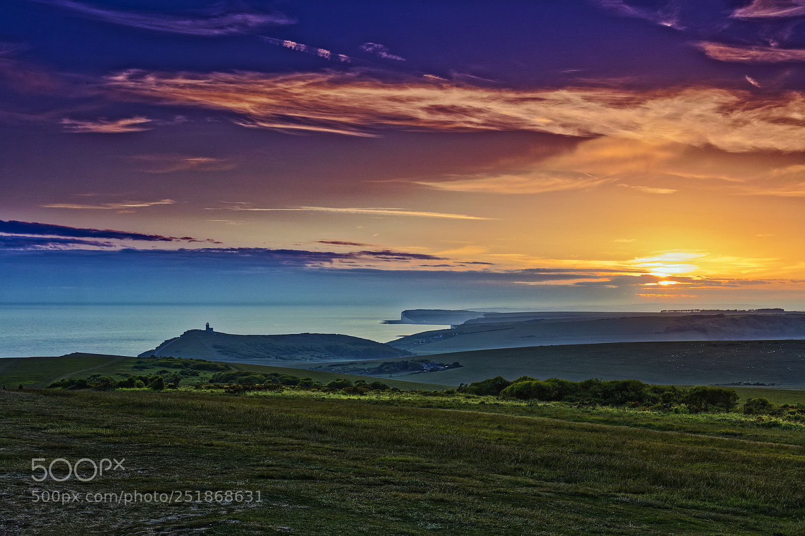Canon EOS 5DS R sample photo. Beachy head sunset photography