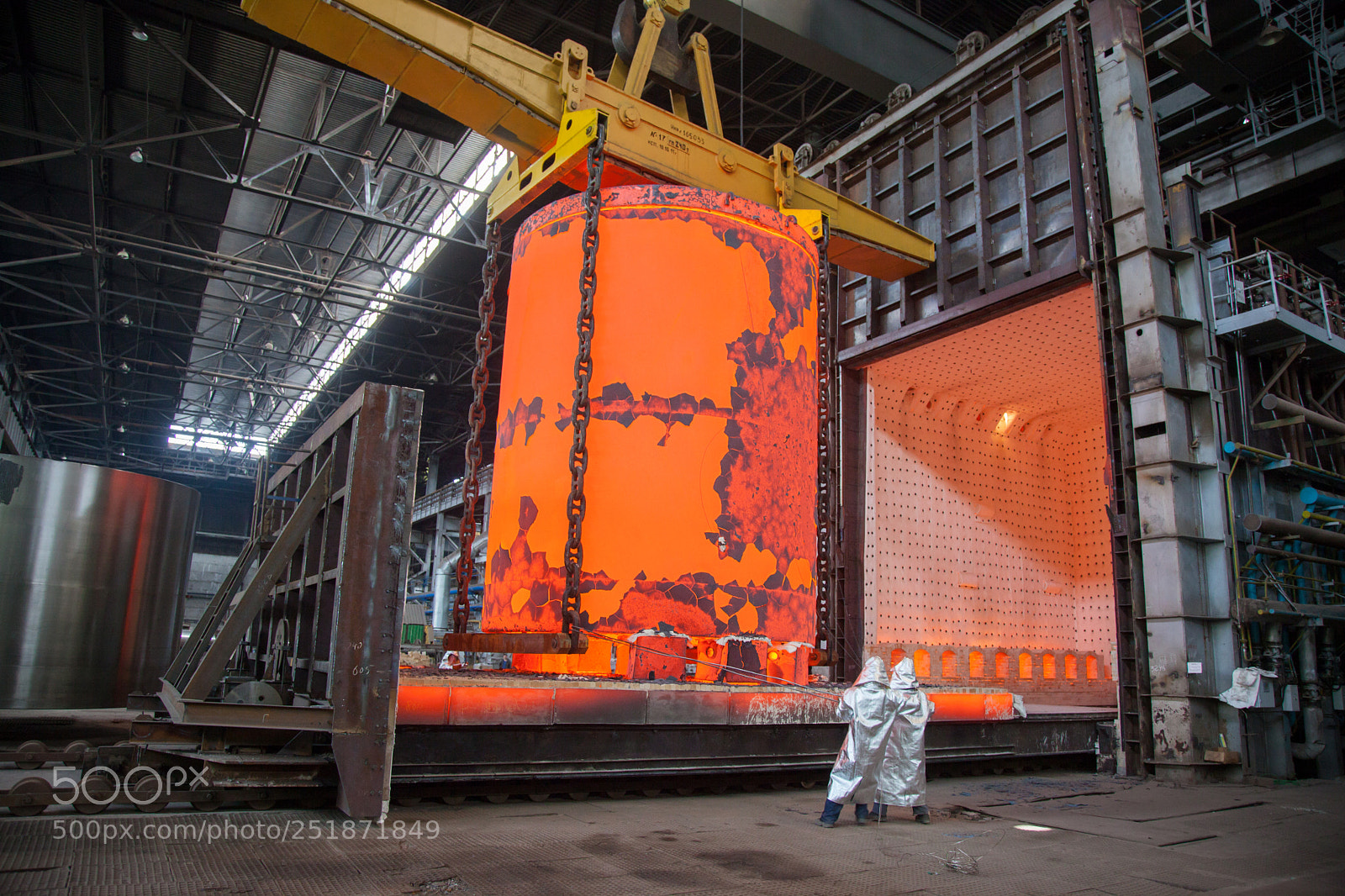 Canon EOS 5D Mark II sample photo. Thermal furnace photography